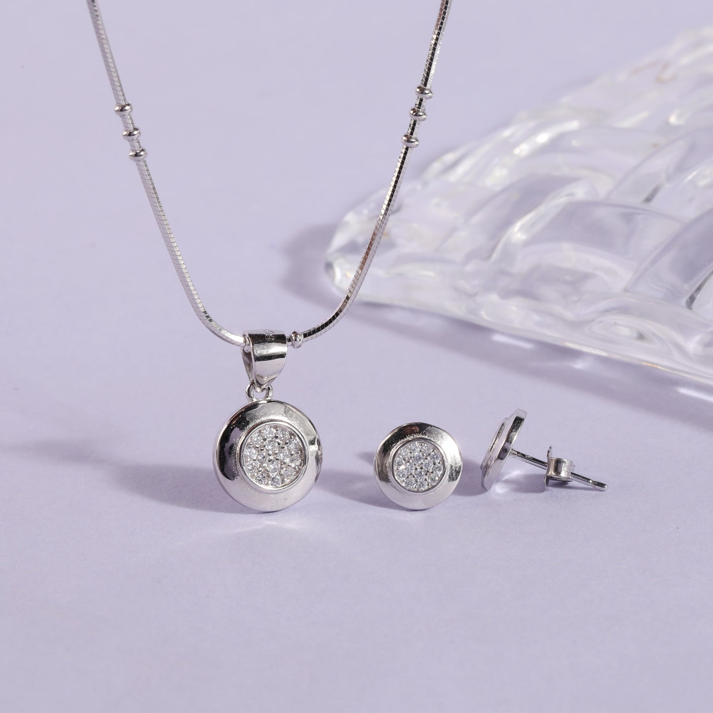 925 Sterling Silver Pendant Set