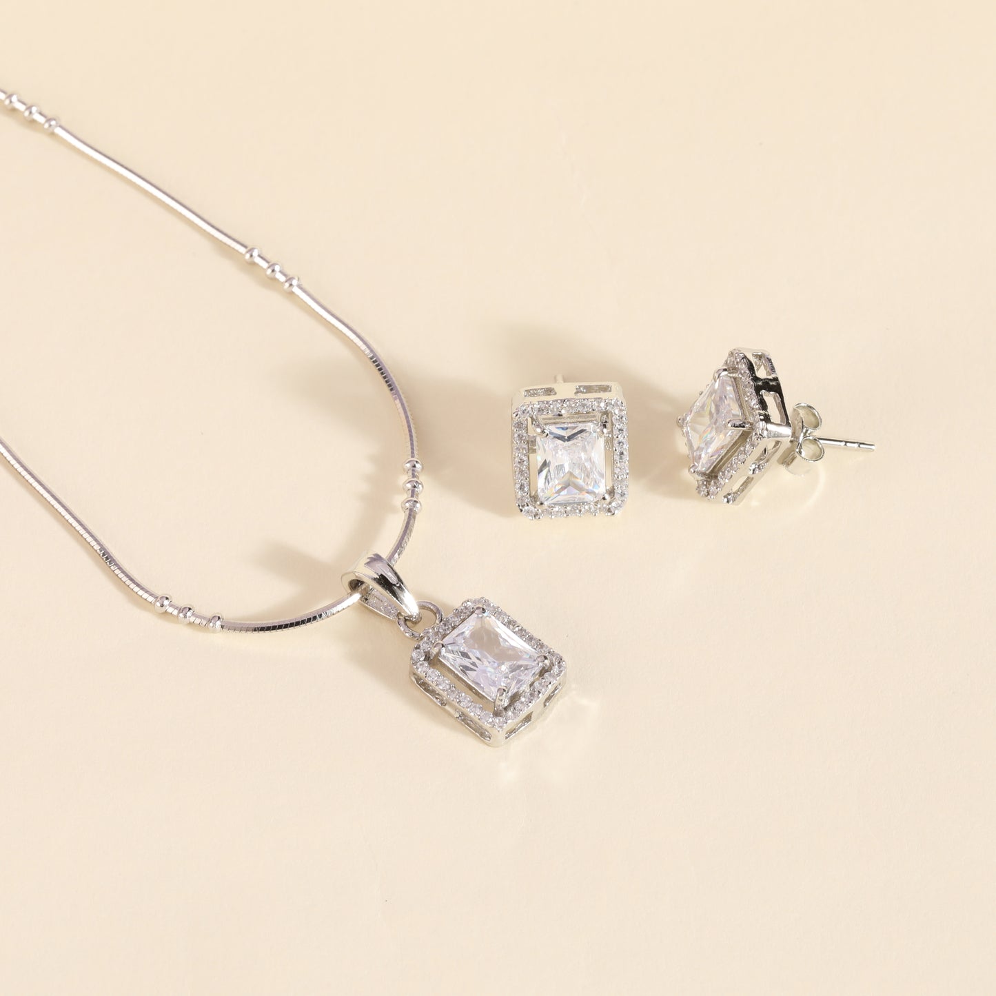 925 Sterling Silver Pendant Set