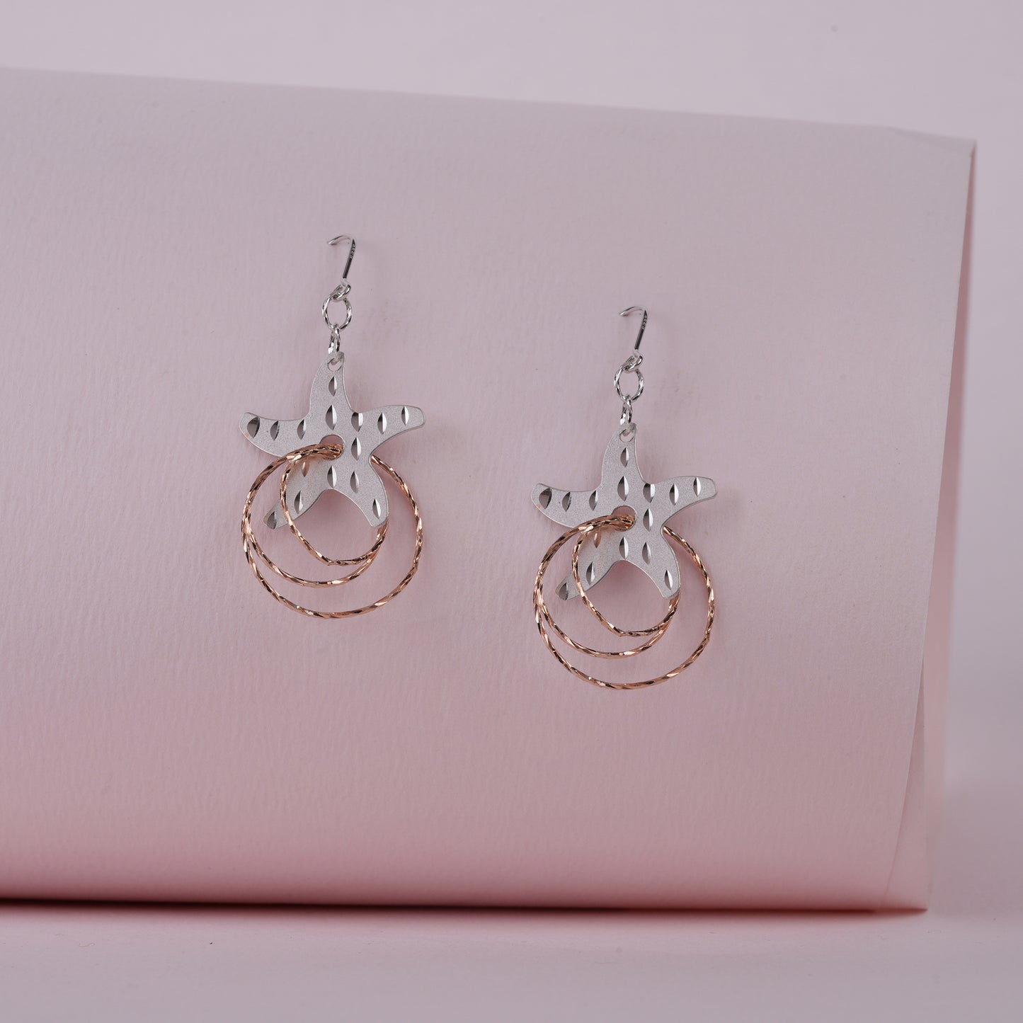 925 Sterling Silver Laser Cut Earrings