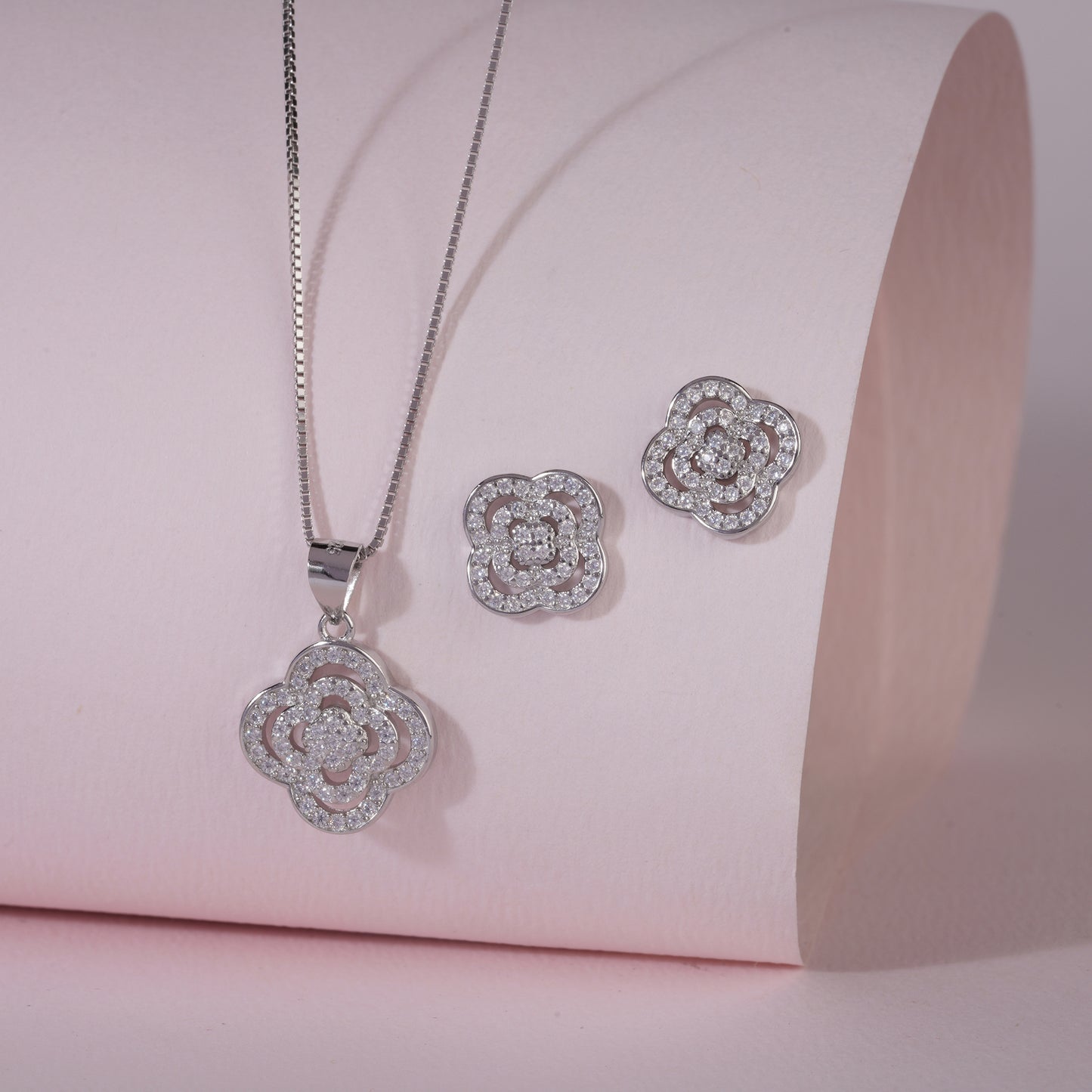 925 Sterling Silver Pendant Set