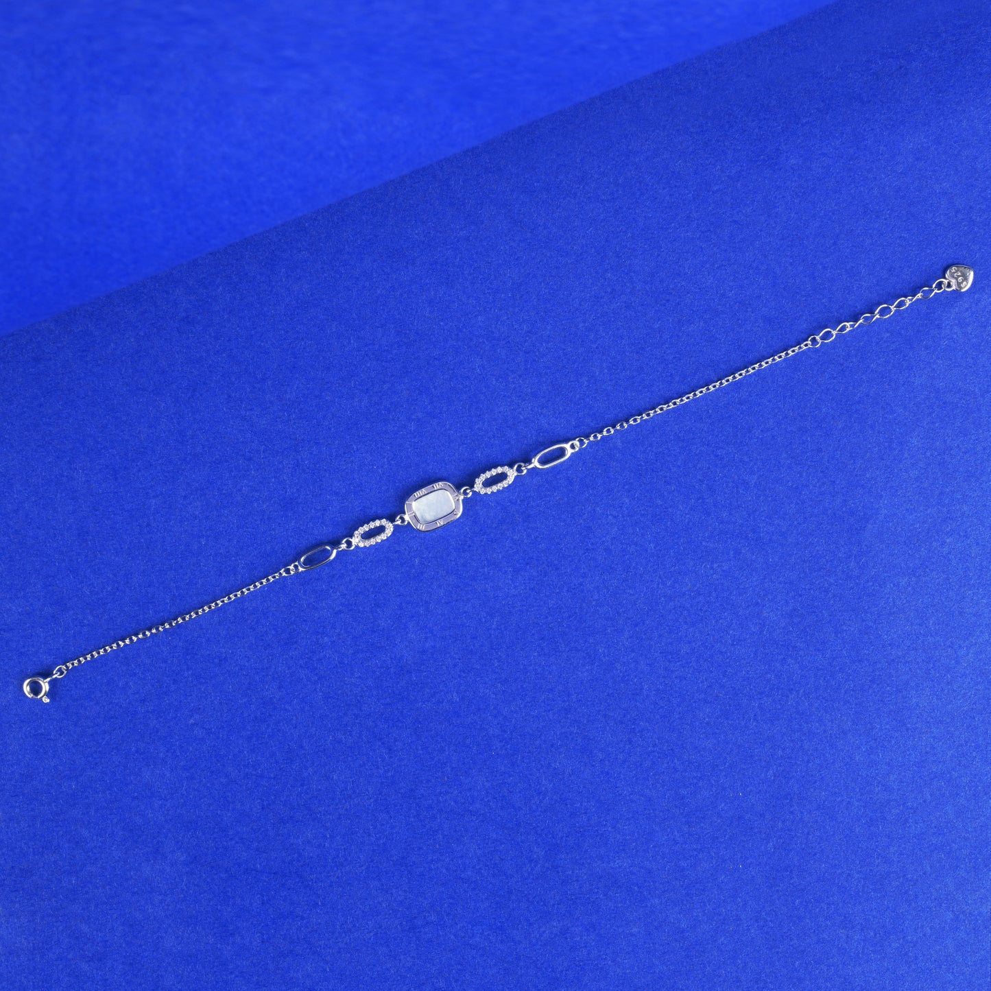 925 Sterling Silver Rectangle Bracelet