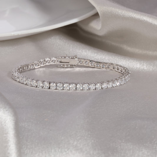 925 Sterling Silver Tennis Bracelet