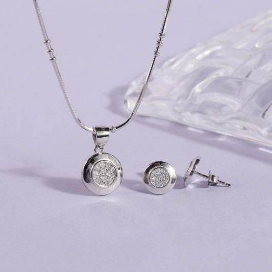 925 Sterling Silver Pendant Set