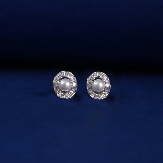 925 Sterling Silver Pearl Tops