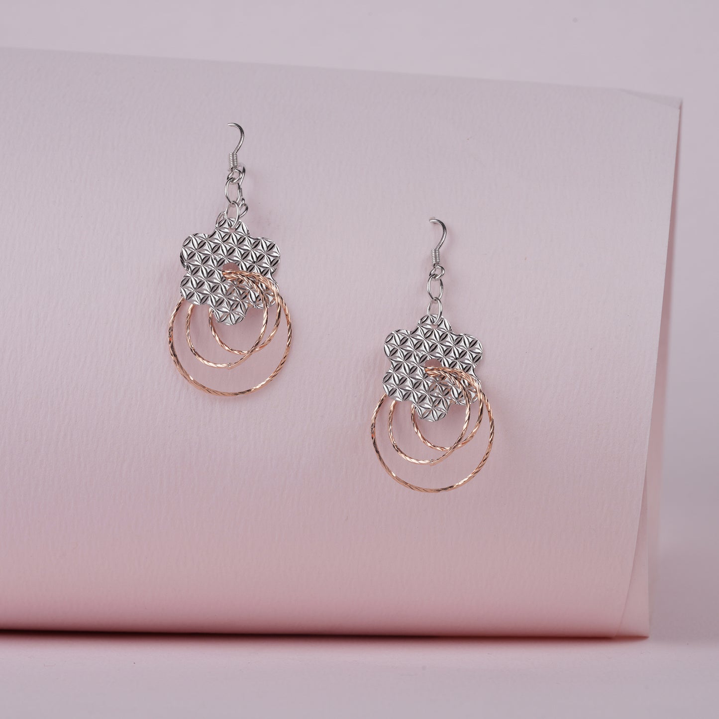 925 Sterling Silver Laser Cut Earrings