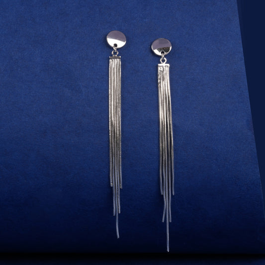 925 Sterling Silver Earrings Chain Dangle