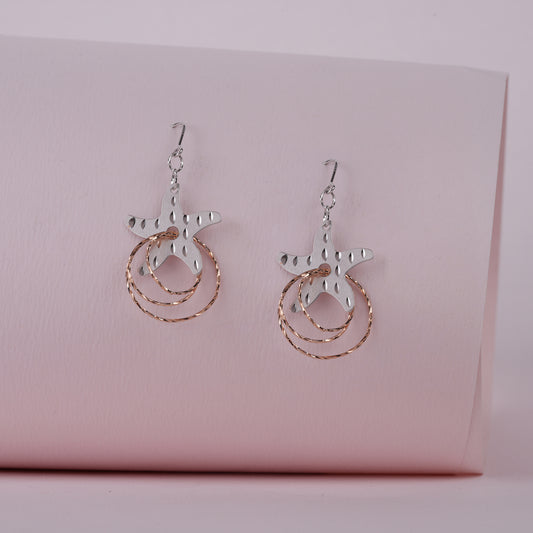 925 Sterling Silver Laser Cut Earrings