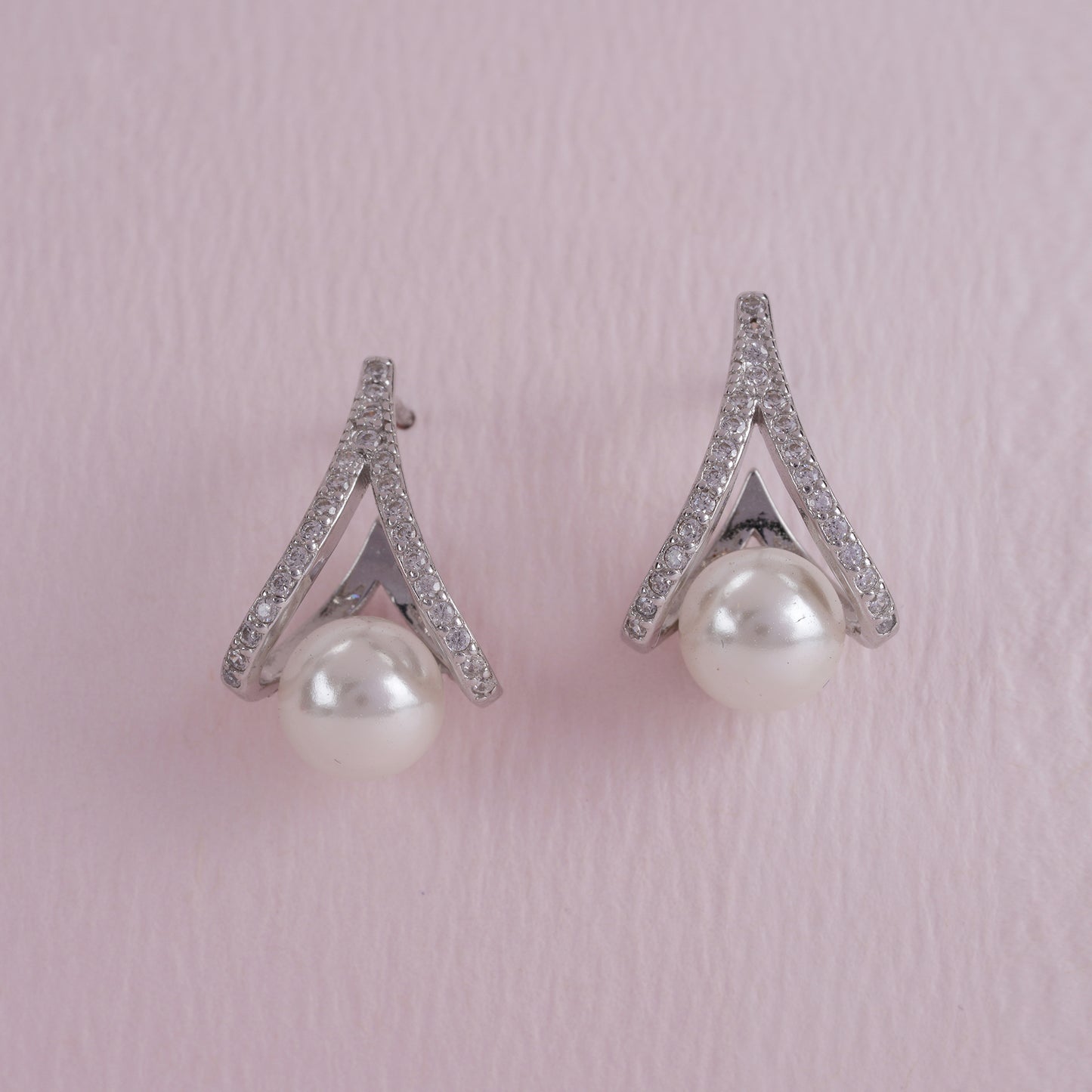 925 Sterling Silver Pearl Tops