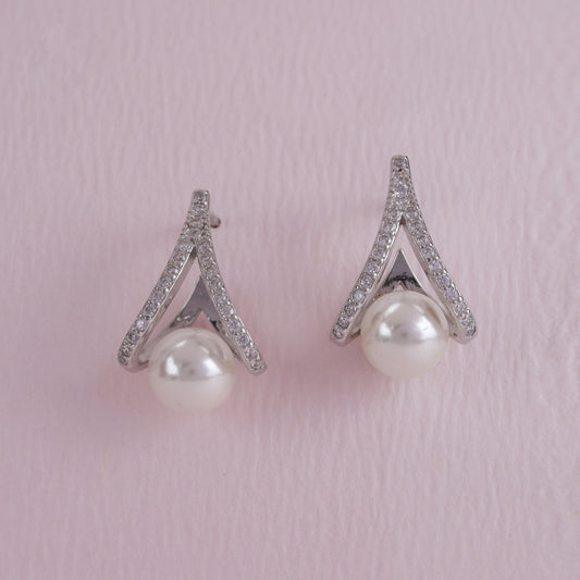 925 Sterling Silver Pearl Tops