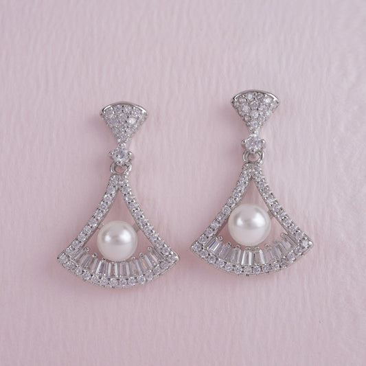 925 Sterling Silver Pearl Earrings