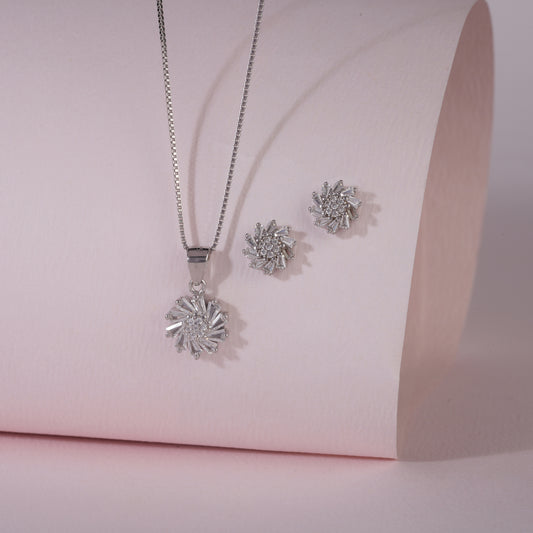 925 Sterling Silver Pendant Set