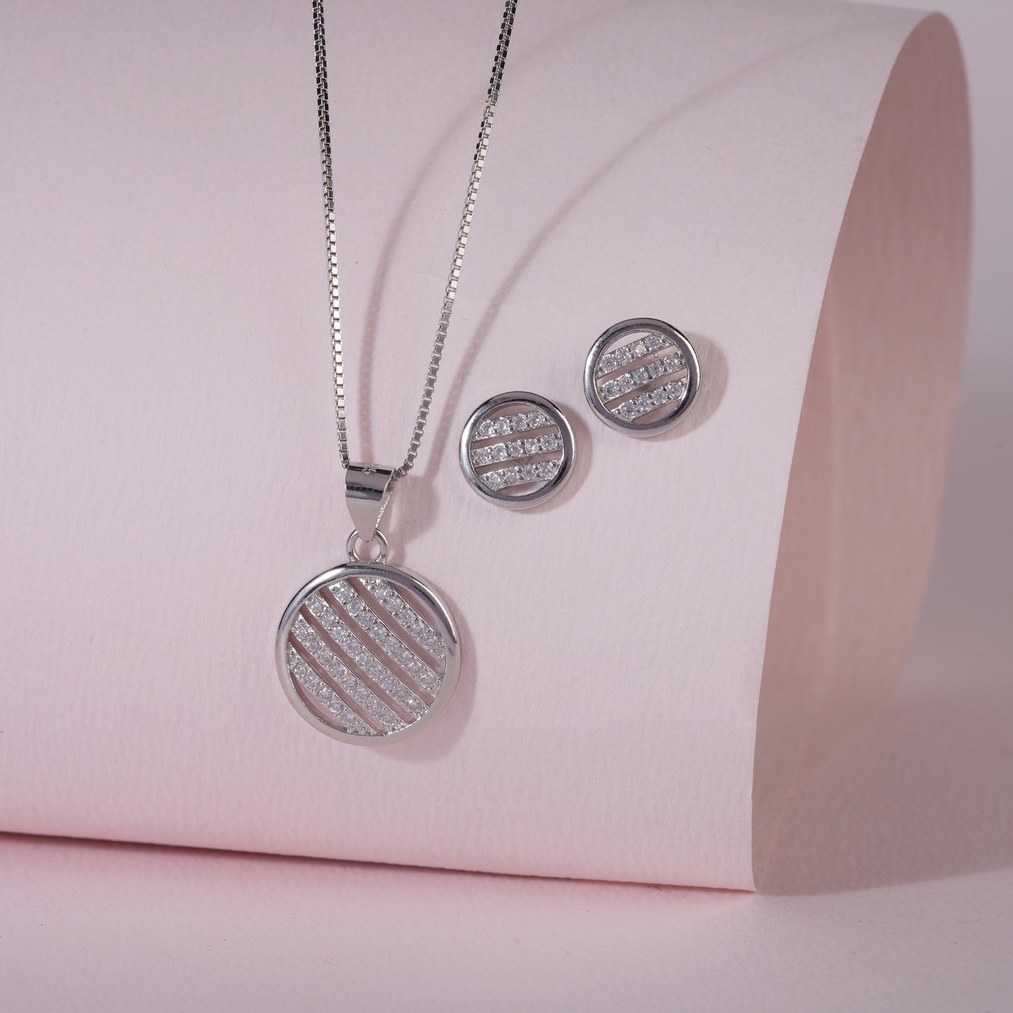 925 Sterling Silver Pendant Set
