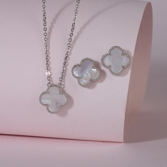 925 Sterling Silver Enamel Pendant Set