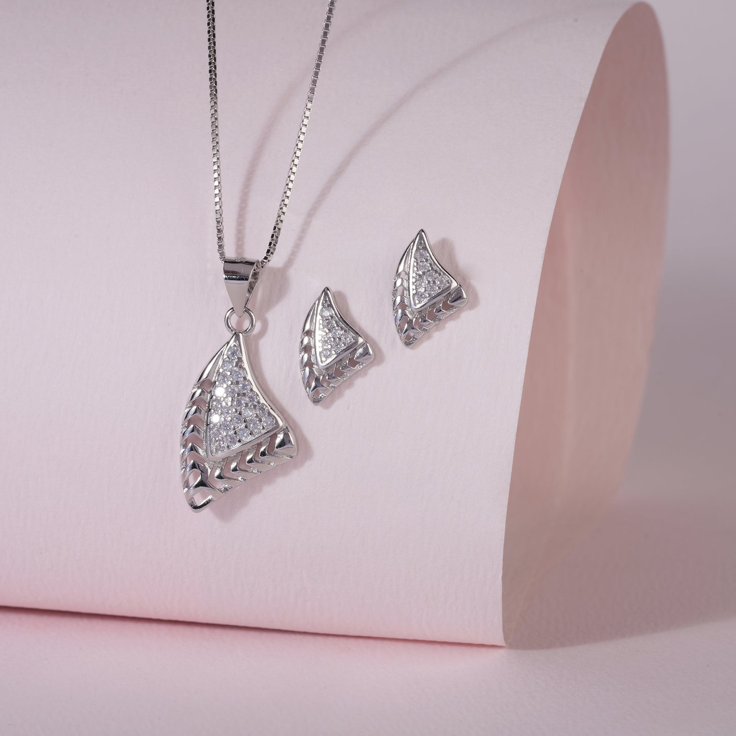 925 Sterling Silver Pendant Set