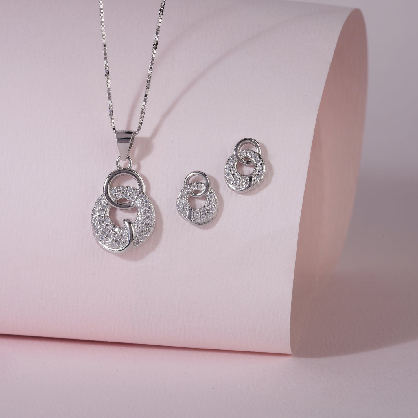 925 Sterling Silver Pendant Set