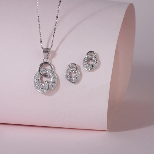 925 Sterling Silver Pendant Set