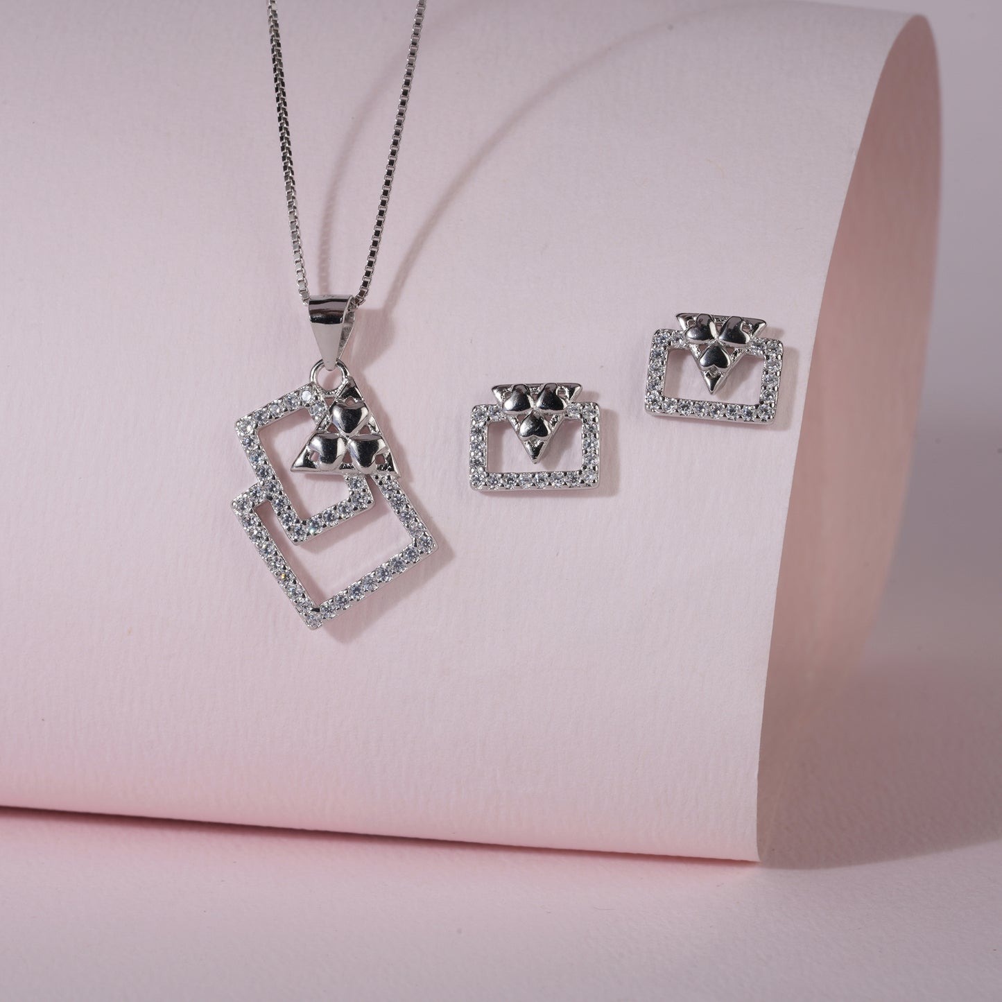 925 Sterling Silver Pendant Set