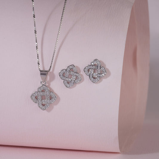 925 Sterling Silver Pendant Set