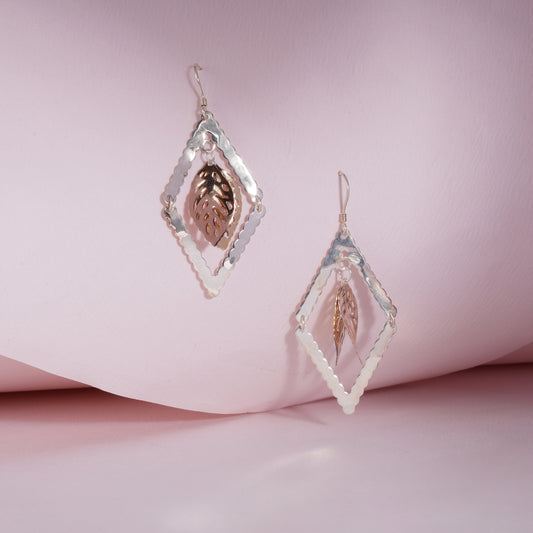 925 Sterling Silver Laser Cut Earrings
