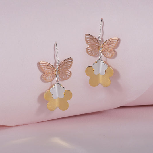 925 Sterling Silver Laser Cut Earrings