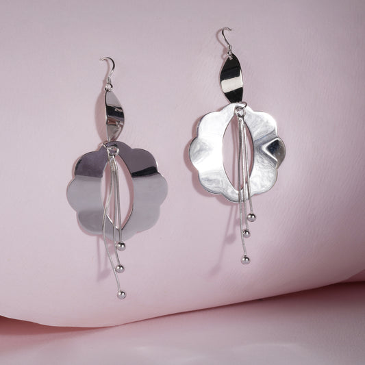 925 Sterling Silver Laser Cut Earrings