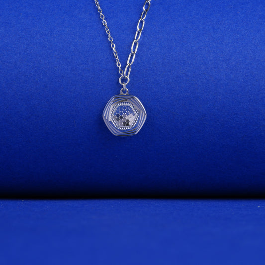 925 Sterling Silver Chain Pendant Flower Necklace