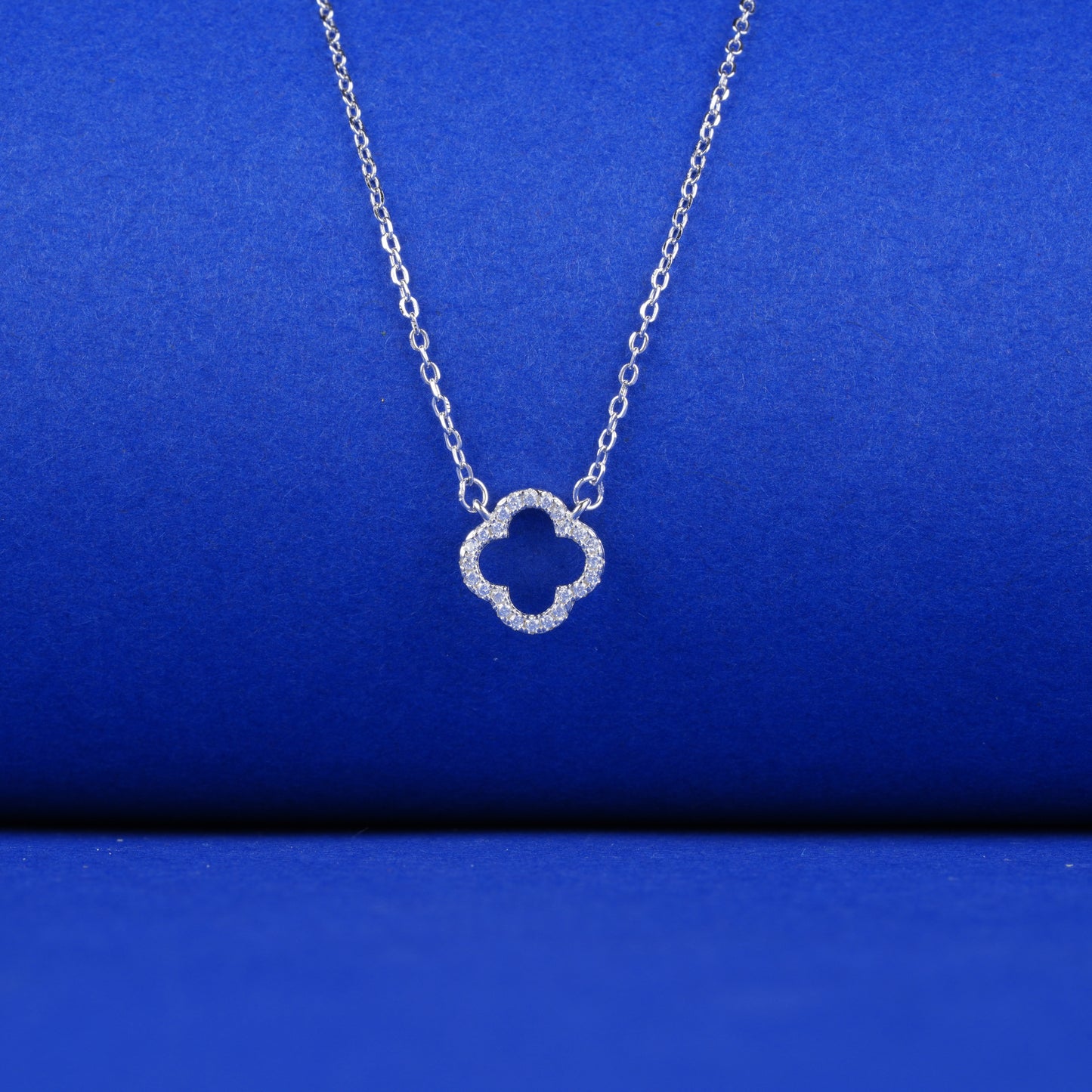 925 Sterling Silver Chain Pendant Flower Necklace