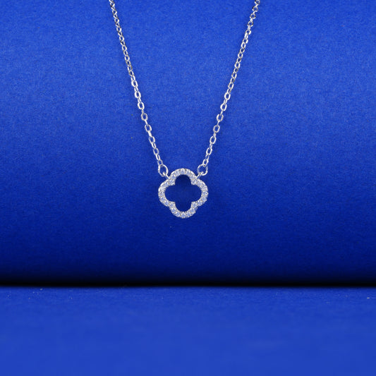 925 Sterling Silver Chain Pendant Flower Necklace