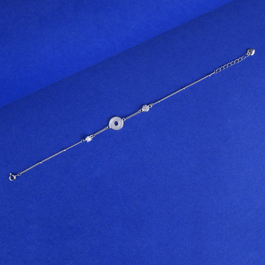 925 Sterling Silver Round Bracelet