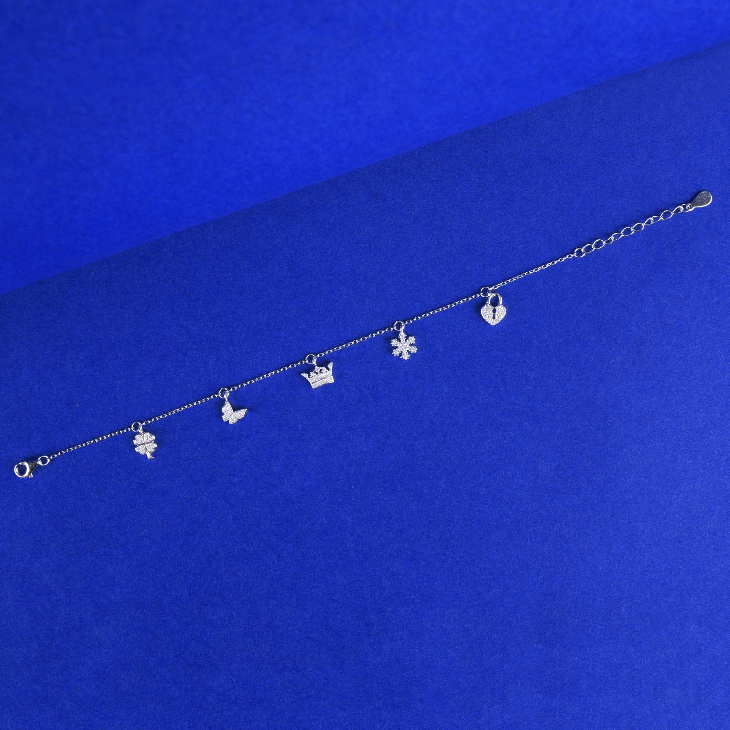 925 Sterling Silver Charms Bracelet