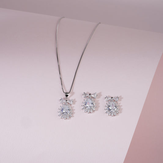 925 Sterling Silver Pendant Set