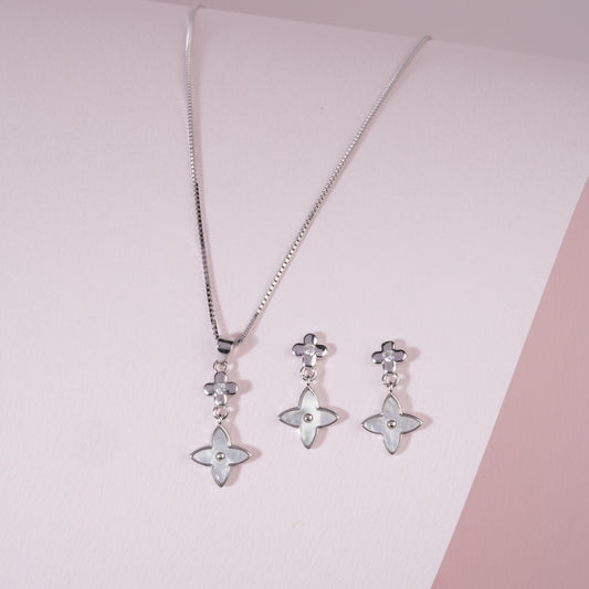 925 Sterling Silver Pendant Set