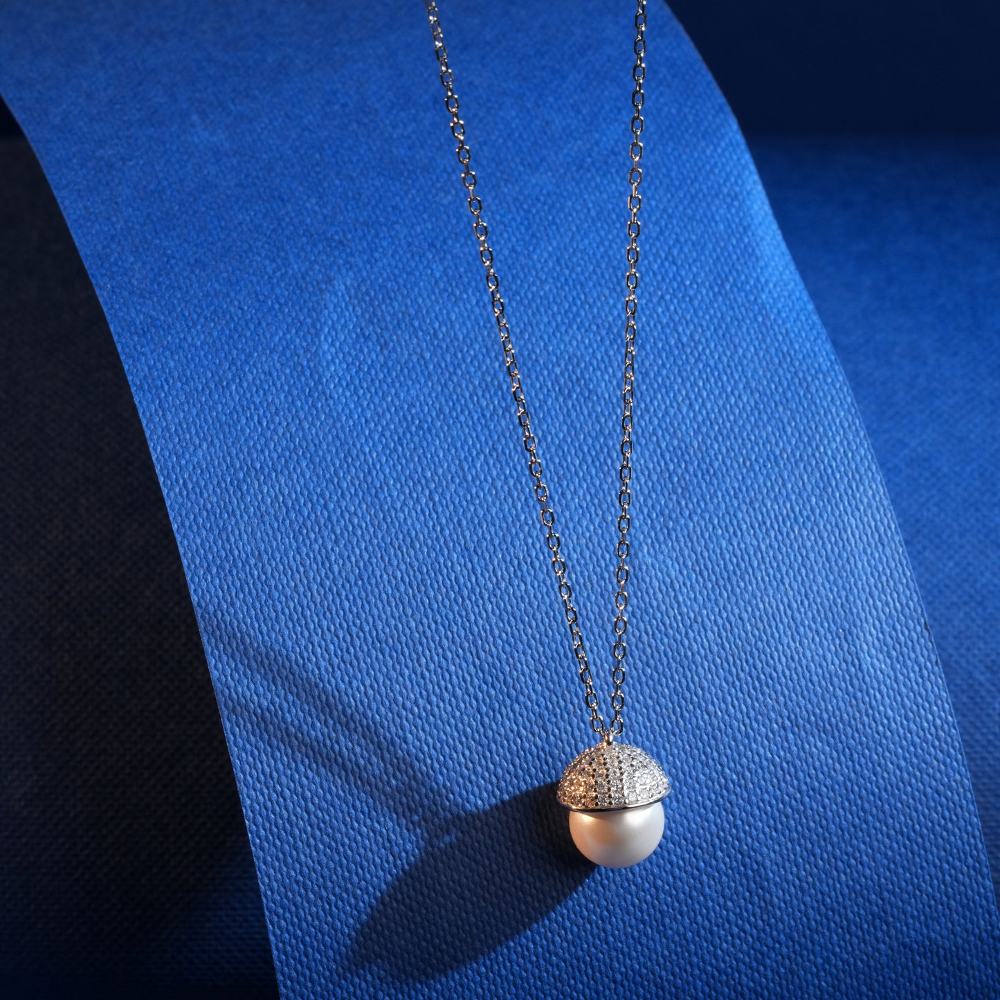 925 Sterling Silver Chain Pendant Pearl Necklace
