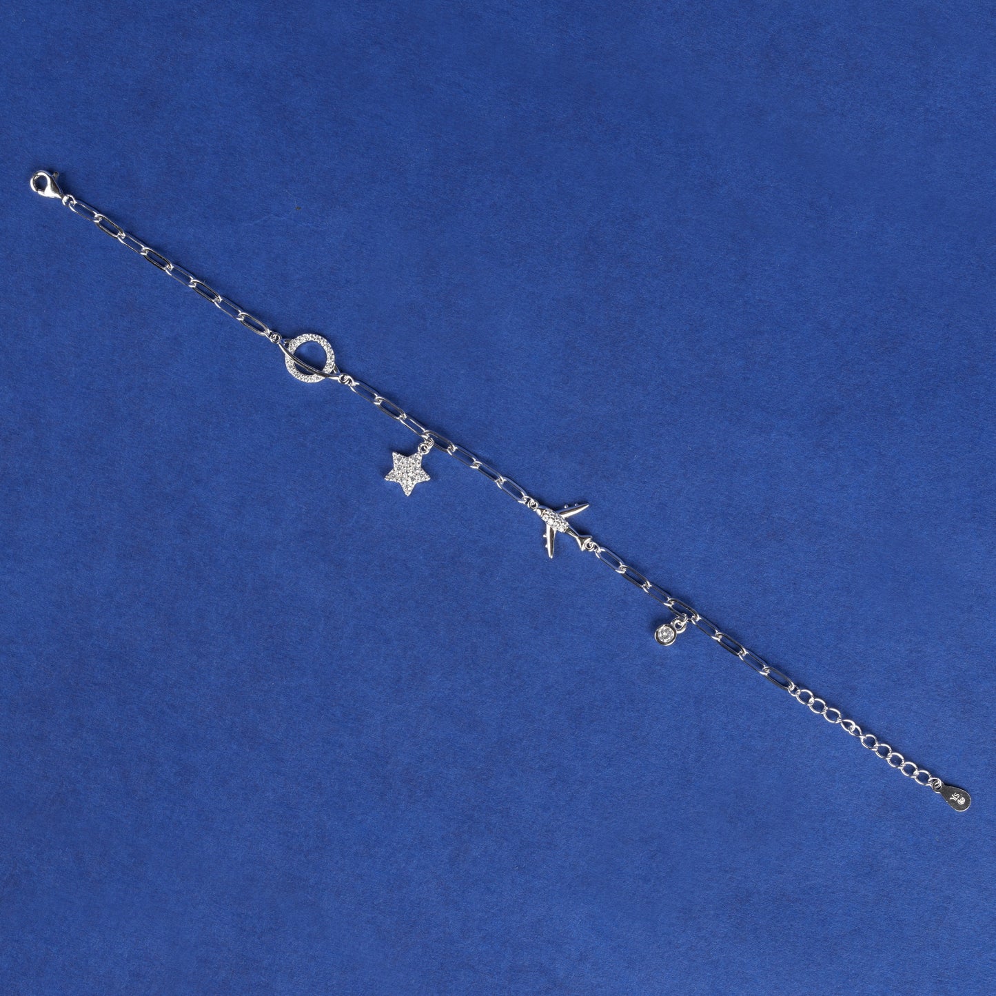 925 Sterling Silver Charms Bracelet
