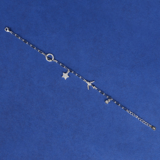 925 Sterling Silver Charms Bracelet